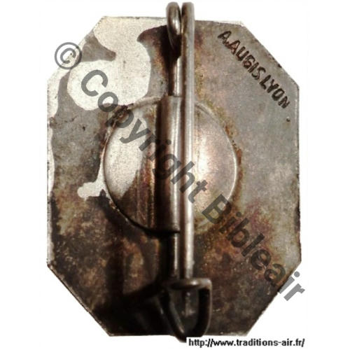 1939  TETE DE MORT 1e modele 3eDRILLE GC.2.9 non autorise fin 40  A.AUGIS LYON 1Lign Bol Dos lisse irreg Src.P.GOUT via H.GUYOT 